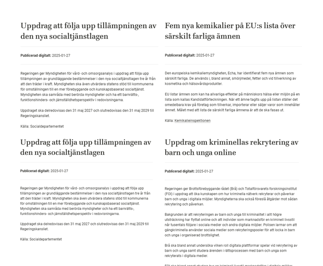 inlägg 2 - notiser 27 januari