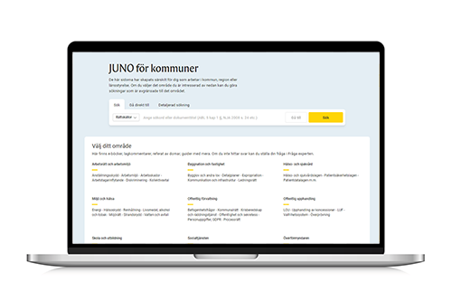 JUNO för kommuner skärm