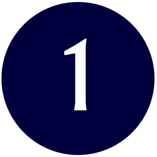 1 tal - icon blå -2